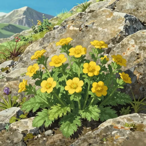yellow mountain saxifrage