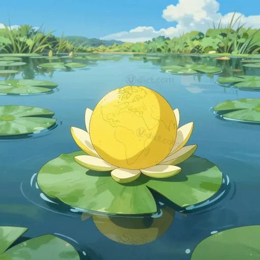 yellow pond lily