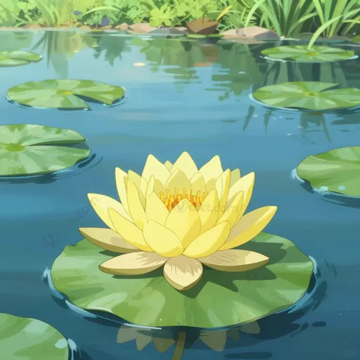 yellow water lily
