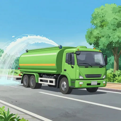 xe tưới đường